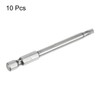 HARFINGTON 10pcs T25 Security Torx Bit 1/4" Hex Shank 3"