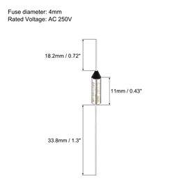 sourcing map 4Pcs Metal Temperature Thermal Fuse RY167 167 °C 332.6°F 15A 250V Cutoff Thermal Fuse for Motor Transformer Electric Industrial Home Appliance