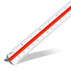 Aristo Architectural Triangular Three-Edged Scale 30 cm White Plastic