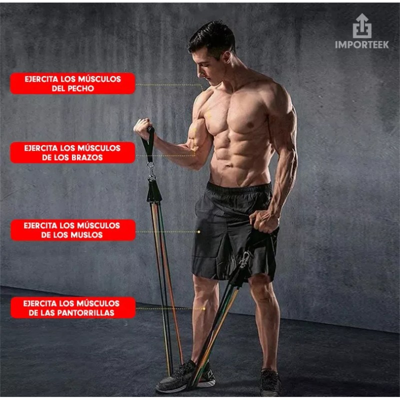 Importeek Bandas Ligas Resistencia Elastica Ejercicio Fitness Gimnasio