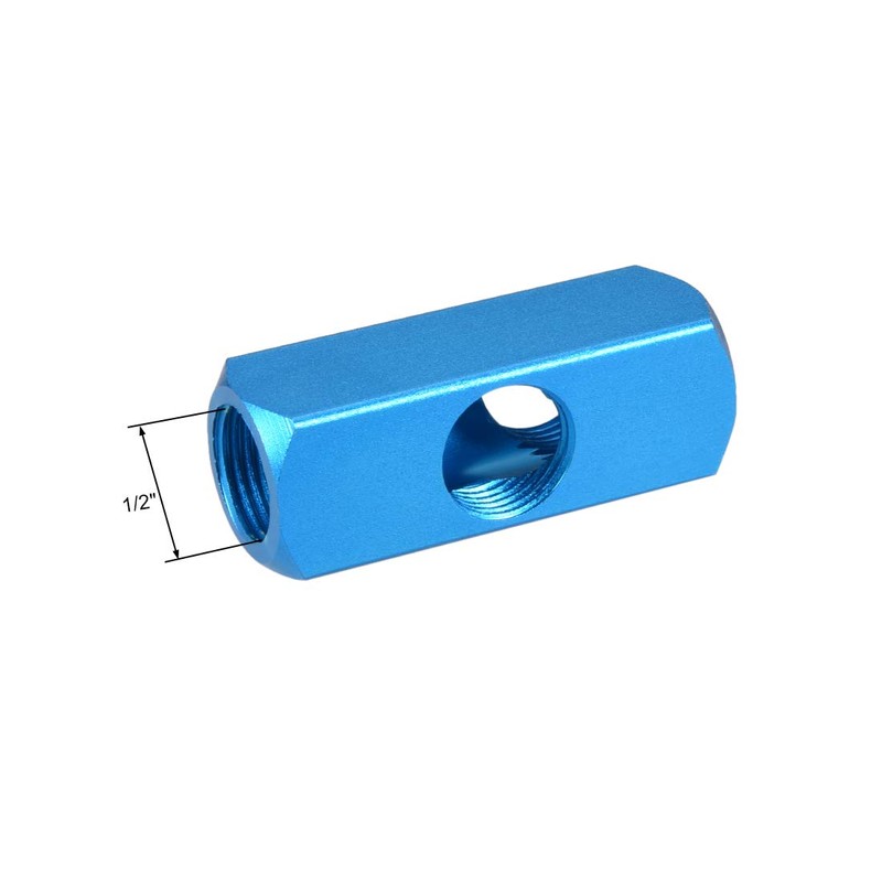 sourcing map G 1/2" Thread 5 Ports 2 Way Manifold