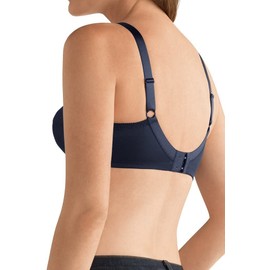 Amoena Nancy - Brasier de mastectomía con Bolsillos sin Varillas para Mujer, Azul Oscuro, (48) 48DDD