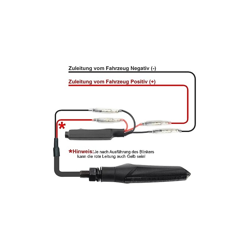 Resistor resistors for motorcycle scooters LED indicator (12 V)