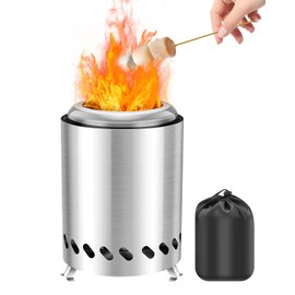 Saker Tabletop Fire Pit,2025 Upgraded Stainless Steel Smokeless Portable tabletop Fire Pit For Camping, Outdoor & Patio - Wood Burning/PelletFueled, Birthday Gifts, Housewarming Gift