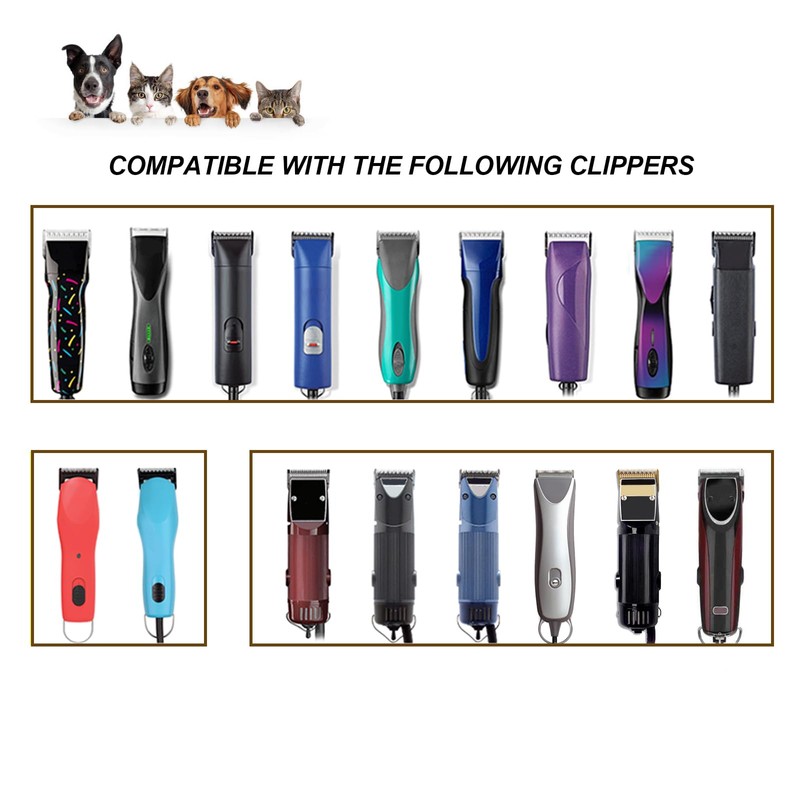 Size 7FC/5FC/4FC Detachable Pet Dog Grooming Ceramic Blades,Compatible with Andis,Oster