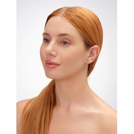 NINA Medikal Ear Piercing Studs Earrings Set - 12 Pairs Gold Plated Stainless Steel Hypoallergenic Jewellery for Women (Rose Gold Plated Stainless Steel)