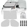 Windshield Sun Shade 3 Set for 2014-2024 Ram ProMaster, Insulated