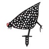 5Pcs Rooster Silhouette Acrylic Hollowed Assorted Style Rich Details Black