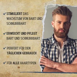 Men's Master - Oil Stimulating Beard and Moustache | Beard Growth Stimulating Oil | Moisturising and Nourishing | Beard Oil for Men | Beard Care | Intimate Care | Face Care Men