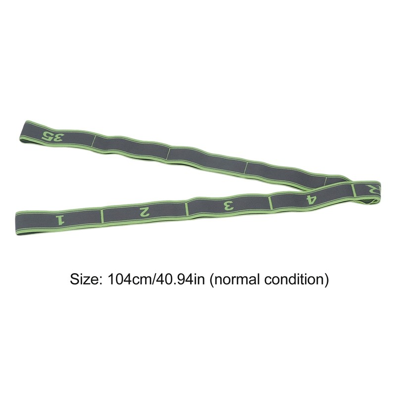 Elastic Workout Stretch Band Strap Yoga Elastic Band with Numbers