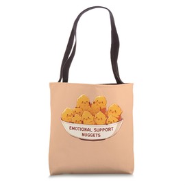 Emotional Support Nuggets Cute Kawaii Nugget Cup Tote Bag
