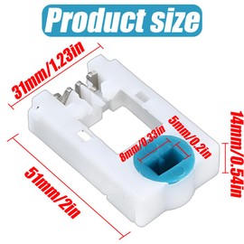 4 Pcs H 3785 Tilt Window Spiral Balance Pivot Lock Shoe, Tilt Window Lifter Fittings, Tilt Window Accessory, White