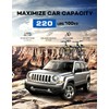 Wonderdriver Lockable Roof Rack Cross Bars 220lbs Compatible with Jeep