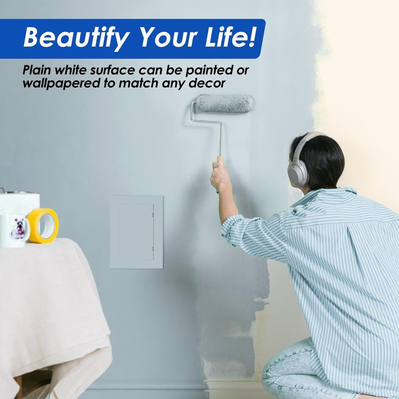 KitchenRaku Access Panel - Paintable Easy Access Doors with Hidden