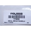 Polaris RZR Reflector Decal, Left, Red, Genuine OEM Part 7179658,