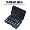CCLIFE 13-Piece Hexagonal Socket Wrench Set Metric 2 mm -
