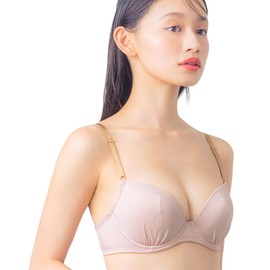 Wing/Wacoal KB3001 Women's Bra, Plump Natural Bust, Trendy Design, AA-F Cup, Natural Up Bra, Small Size, Large Size, BE