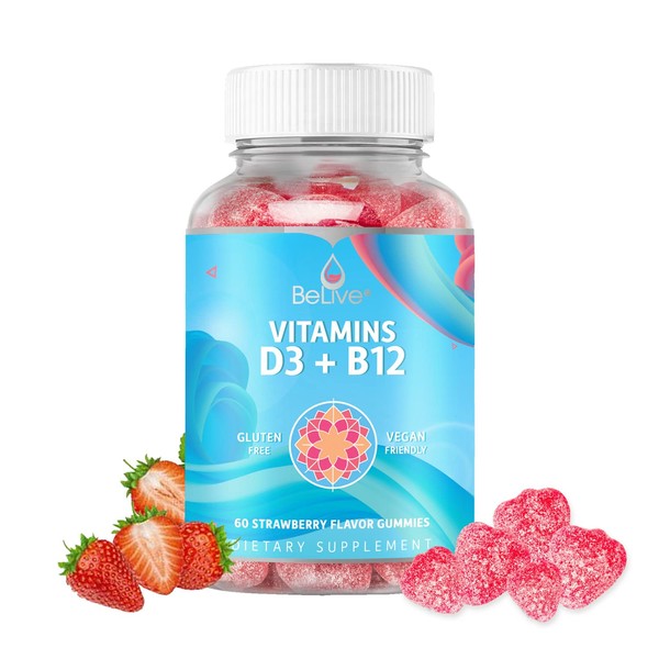 BeLive BeLive Vitamin D3 Gummies with B12 Vitamins - 60