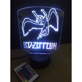 Led Zeppelin LED Neon Light Sign Man Cave , Game , Bed Room ,Bar  garage Rgb