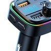 FM Transmitter Dual USB 1 Type C Multi Protection RGB