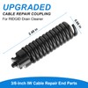 GGTE Upgraded 91037 Cable Repair Coupling for RIDGID Drain Cleaner,