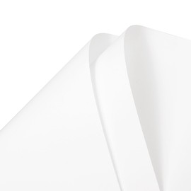 GLOKUUCA Flower Wrapping Paper - 20 Sheet Waterproof Floral Bouquet Wrapping Paper Fits for Wedding Graduation Gifts - (22.8x22.8 Inch, Cream White)