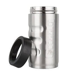 Grizzly Grip Pounder, Stainless Steel Vacuum Insulated Can Cooler, Brushed, 16 oz