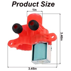 W10240949 Cold Water Inlet Valve and W10240948 Hot Water Inlet Valve, Automatic Washing Machine Electric Water Inlet Solenoid Valve Washing Machine Accessories for Home