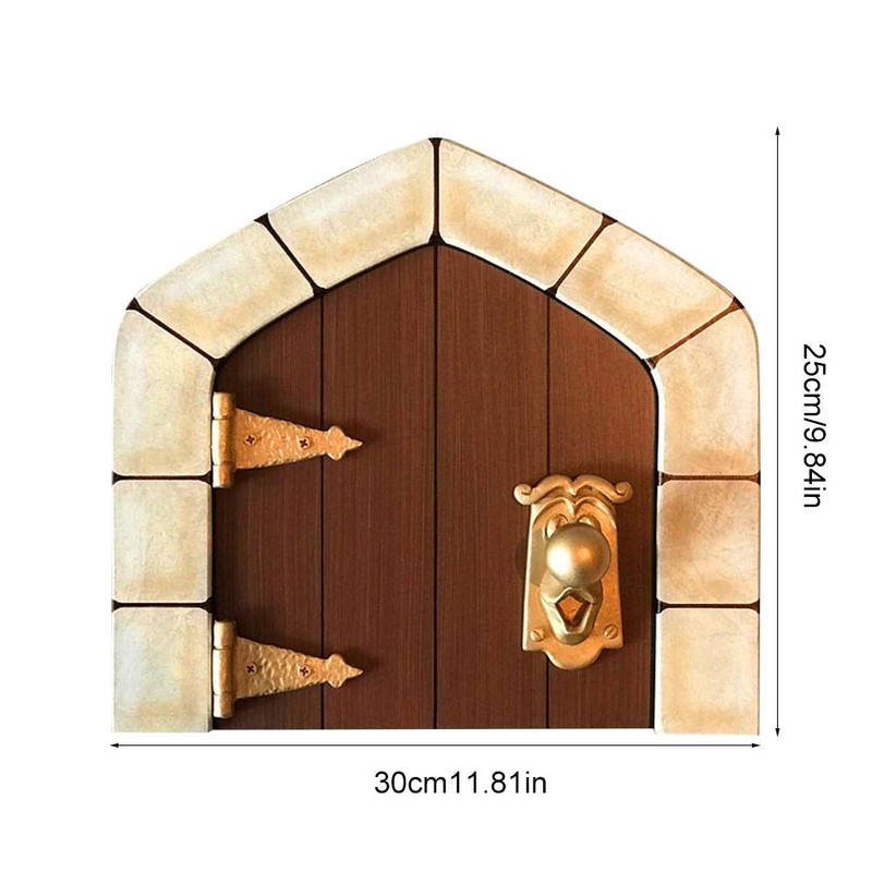 Fairy Doors Wooden Handmade Crafts Miniature Doors for Fairies Elves