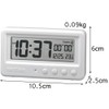 RHYTHM 8RDA72SR03 Waterproof Timer with Digital Clock Aqua Proof White