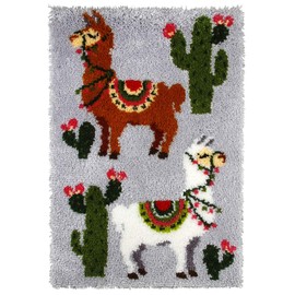 Orchidea Latch Hook Rug Kit Llama, Assorted, 50x74.5 cm