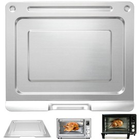 GXF Air Fryer Toaster Replacement for COSORI CS130-CFH CS130-AO 13 in 1 CO130-AO 12 in 1 32Qt Toaster Oven Combo, 14’’*12’’ Non-Stick Air Fryer Rack Accessories Replacement Part Grill Pan Crisper Tray