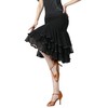 CISMARK Elegant Ballroom Dance Latin Dance Party Long Swing Mesh