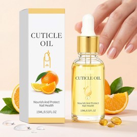 Aceite para cutículas de uñas con jojoba y vitamina E, tratamiento nutritivo, fortalece, hidrata y repara las uñas débiles, quebradizas y dañadas, hidrata las cutículas secas ásperas, previene (2PCS)