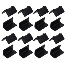 100 Pcs Black Plastic Corner Protectors for Cargo, 2.16 X 1.18 Inch, Reduces Damage During Shipping, Ideal for Boxes and Straps, Load and Pallet Guard