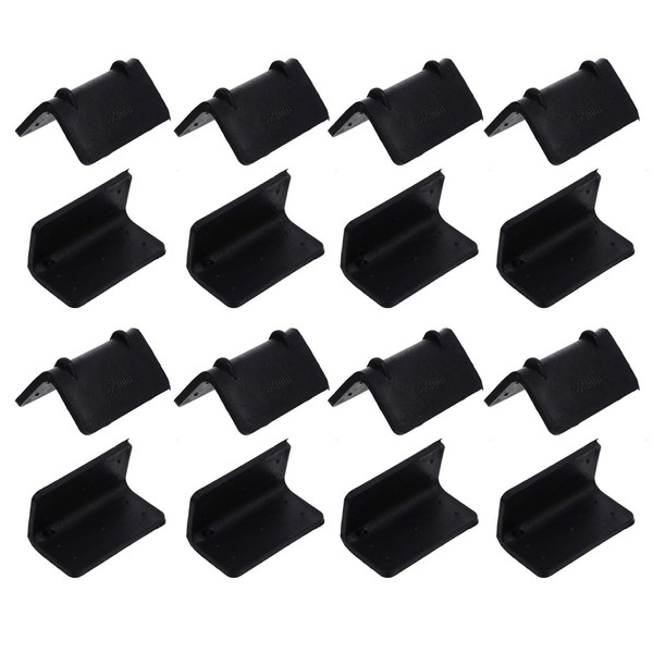 100 Pcs Black Plastic Corner Protectors for Cargo, 2.16 X