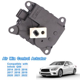 Left Side Air Mix Actuator Compatible with Infiniti 2014+ Q50 2017+Q60, Heater Air Blend Door Actuator Replace Parts AC Air Mix Control Actuator Replace #27732-4GF0A, 27732-4GF0B
