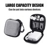 3 Portable Hard Shell Headphone Cases in Grey Over the