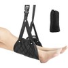 Aieve Airplane Footrest (Memory Foam), Portable Travel Foot Hammock -