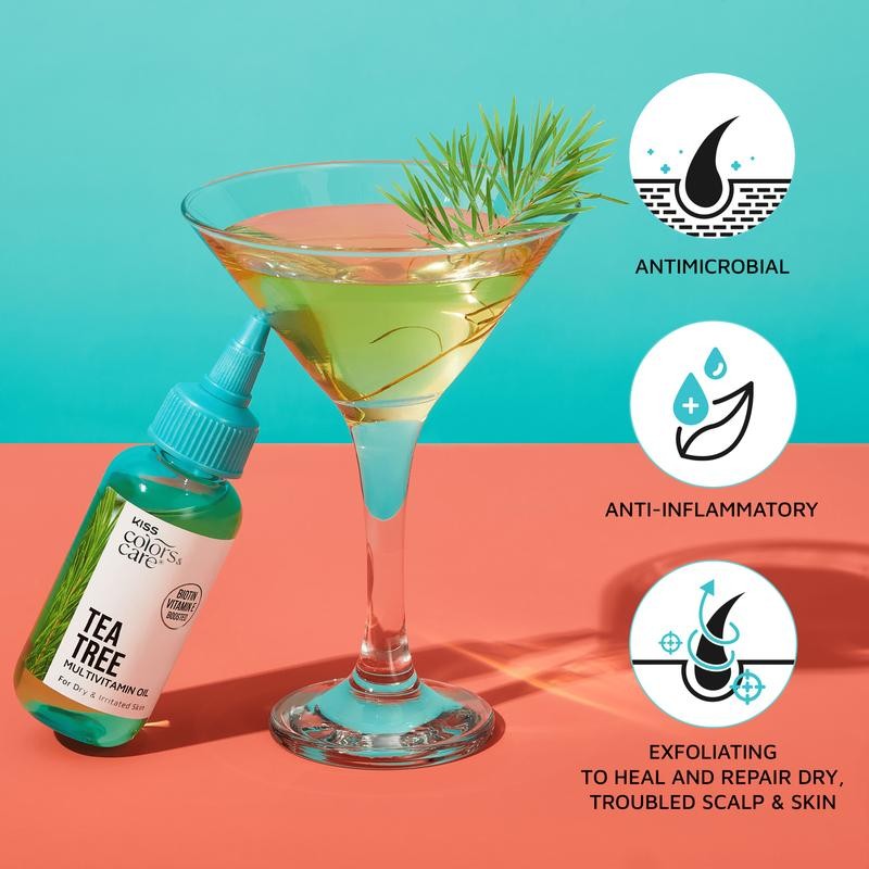 KISS Colors & Care Multivitamin Oil - Tea Tree