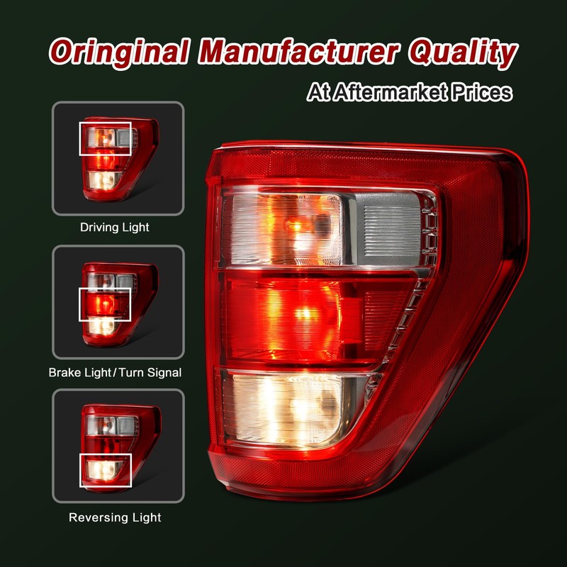 ZSBMP Tail Light Fit for 2021-2023 Ford F150 F-150