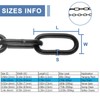 AKOLAFE 1/8" Black Chain Link 33 ft Long Decorative Chain