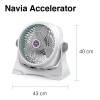 Navia Ventilador de pared y de piso Navia AFV-1212 blanco
