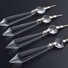 20 Pieces Clear Chandelier Crystals, 63mm Replacement Crystal Icicle Prisms