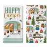Croar Happy Camper Kitchen Dish Towels Set of 2, Camping