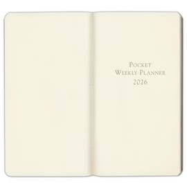 Gallery Leather Pocket Weekly Planner 2026 - Acadia Navy - 6x3.25"