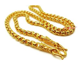 arrawana77 Chain 22k 23k 24k Thai Baht Yellow Gold GP Necklace 18 inch 5 MM