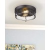 FEMILA Flush Mount Lighting Fixture, 12inch 2-Light Metal Ceiling Light