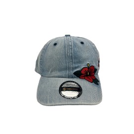 Denim Flor M-aga Cap - Puerto Rico Embroidered Hat - Adjustable Snapback Baseball Cap