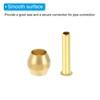 PATIKIL Brass Compression Sleeves Ferrules for 1/8 Inch OD Hose